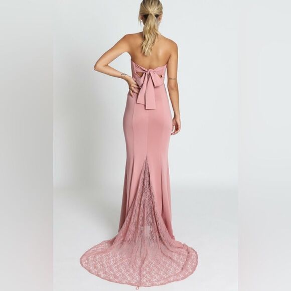 NEW SHOWPO ALWAYS WILL LOVE YOU DRESS IN DUSTY ROSE NWT - Picture 6 of 8